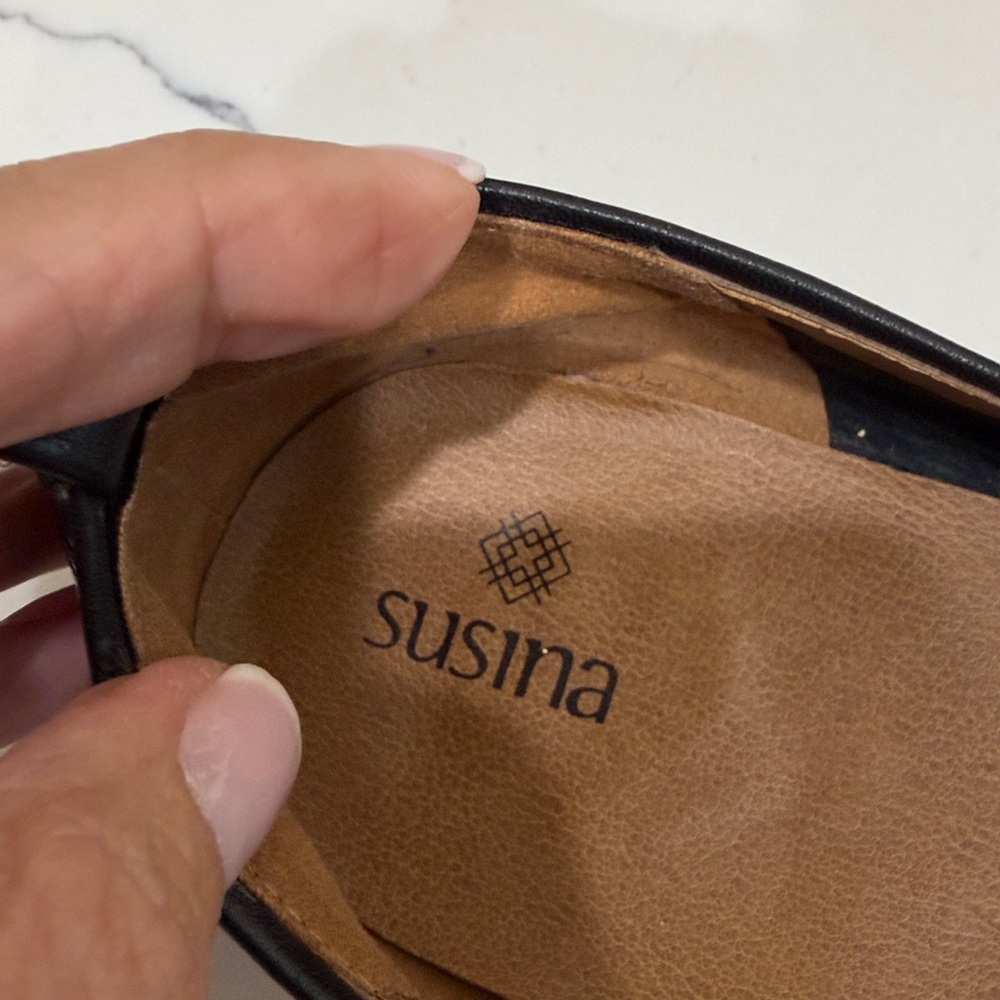 Susina black leather loafers - Picture 4 of 5